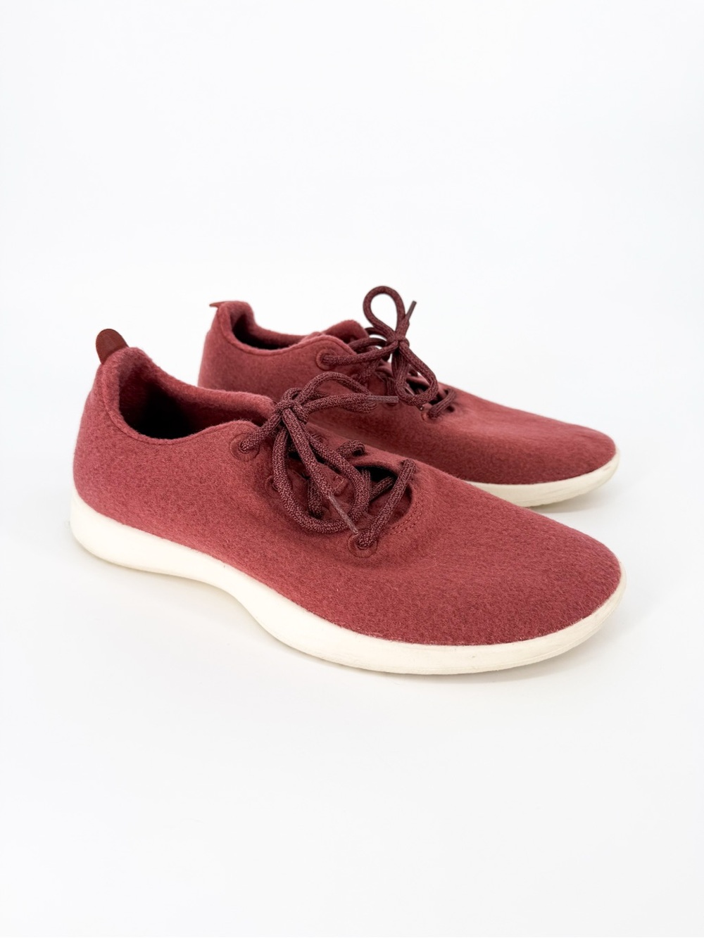 Allbirds Wool Runners in Sunkissed Red Women’s 11